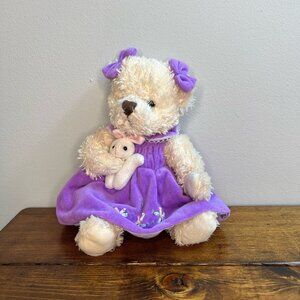 Oits Cute Small Baby Teddy Bear Cloth Cute Stuffed Animal Soft Plush Toy 10"